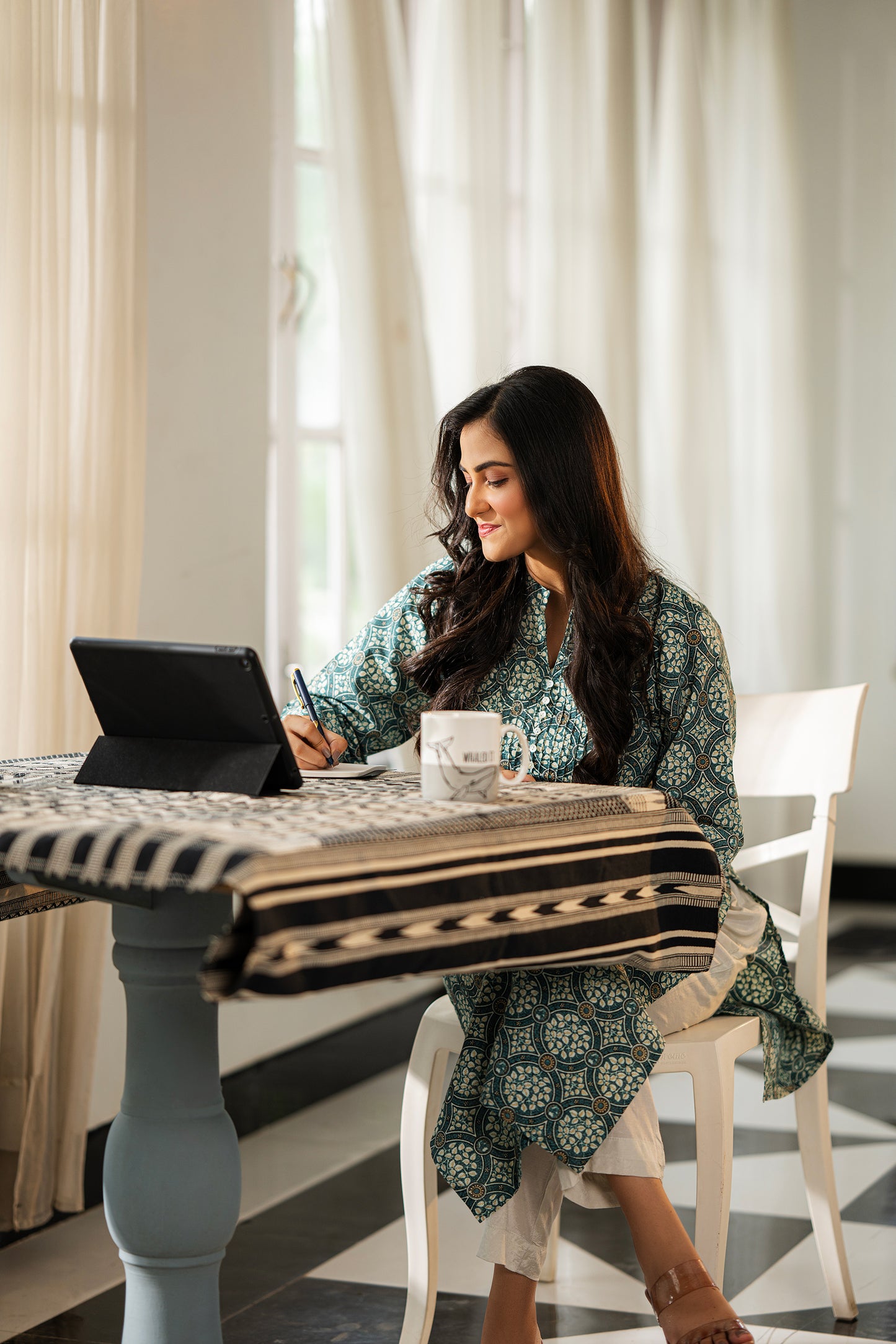 Emerald Charm Printed Kurti