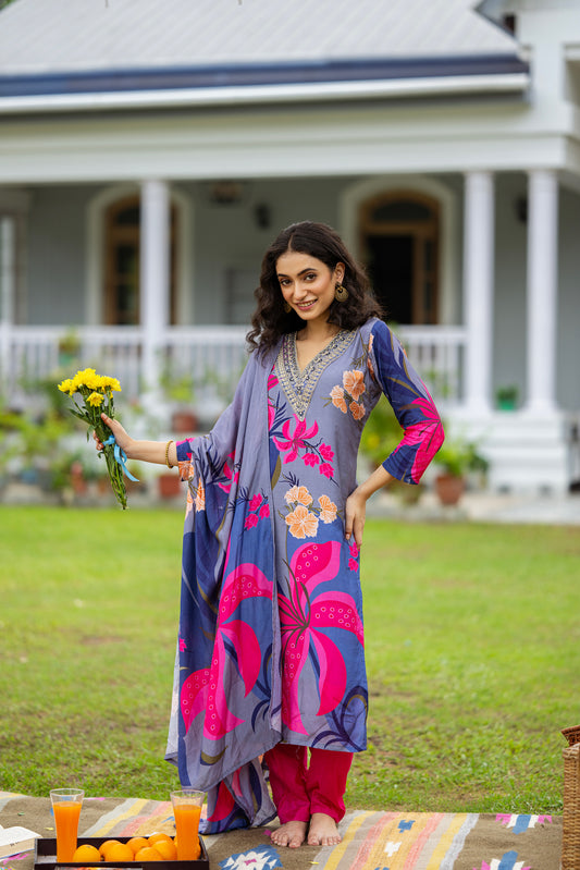Twilight Bloom Kurta Set