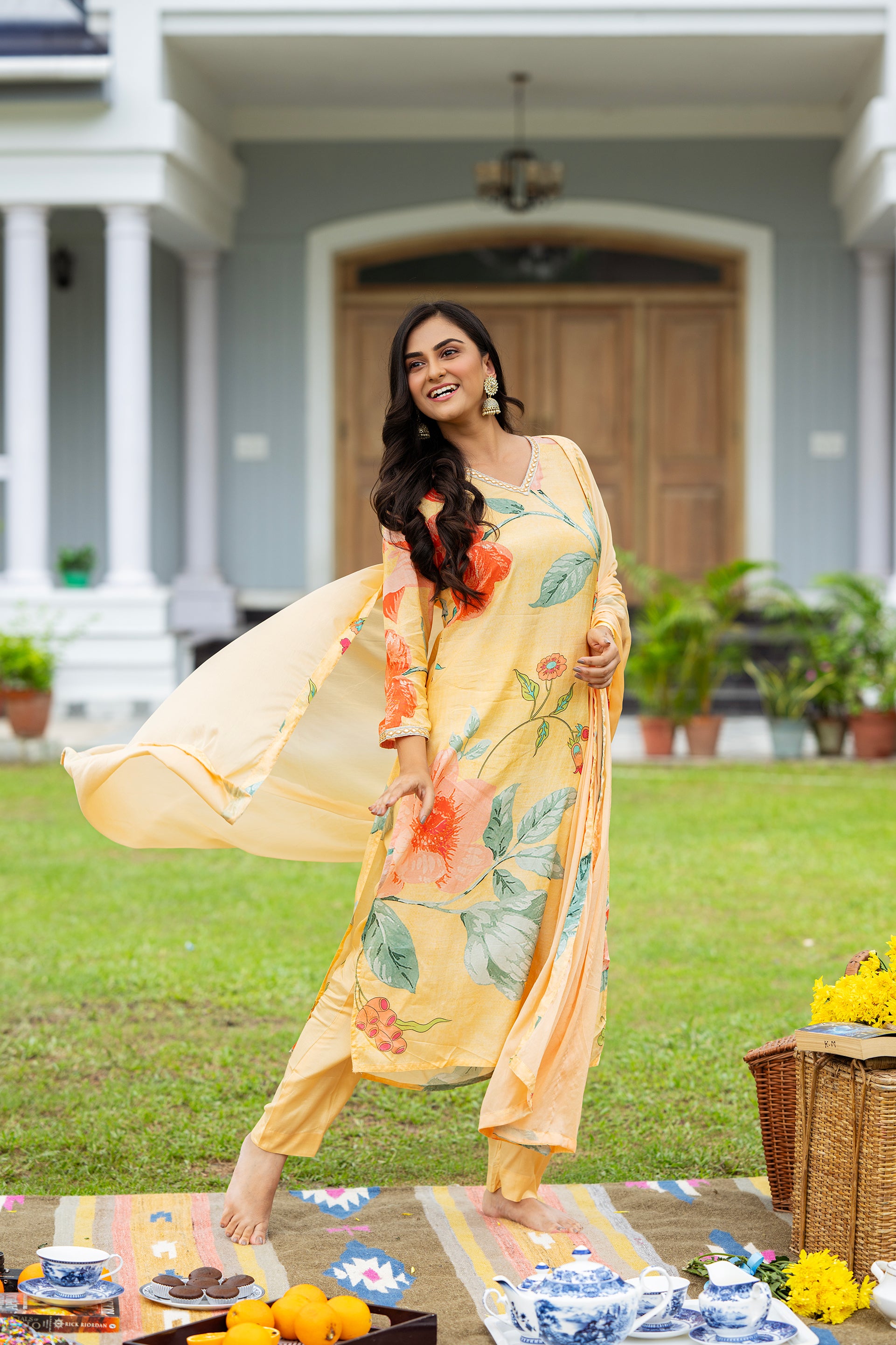 Sunshine Bloom Kurta Set