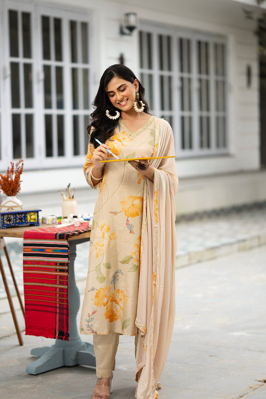 Sunlit Serenity Kurta Set