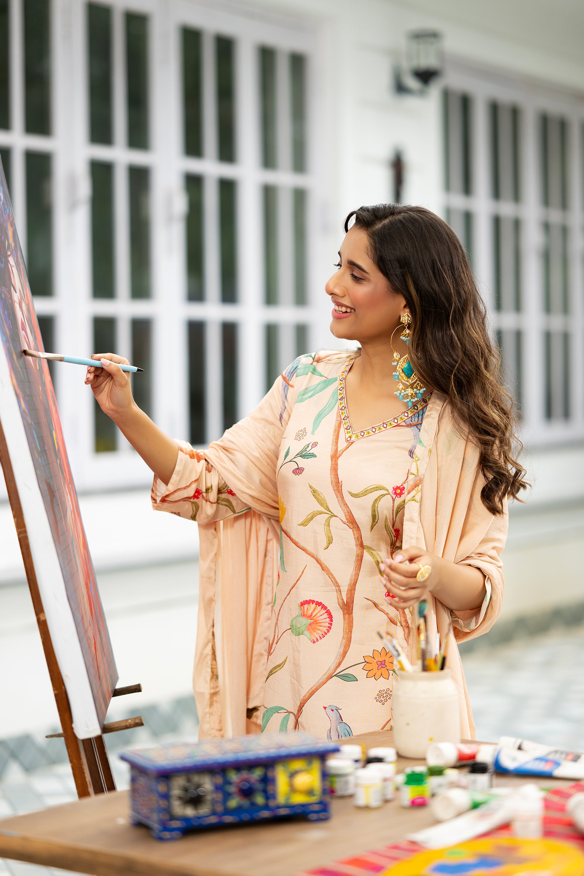 Blossom Artistry Kurta Set