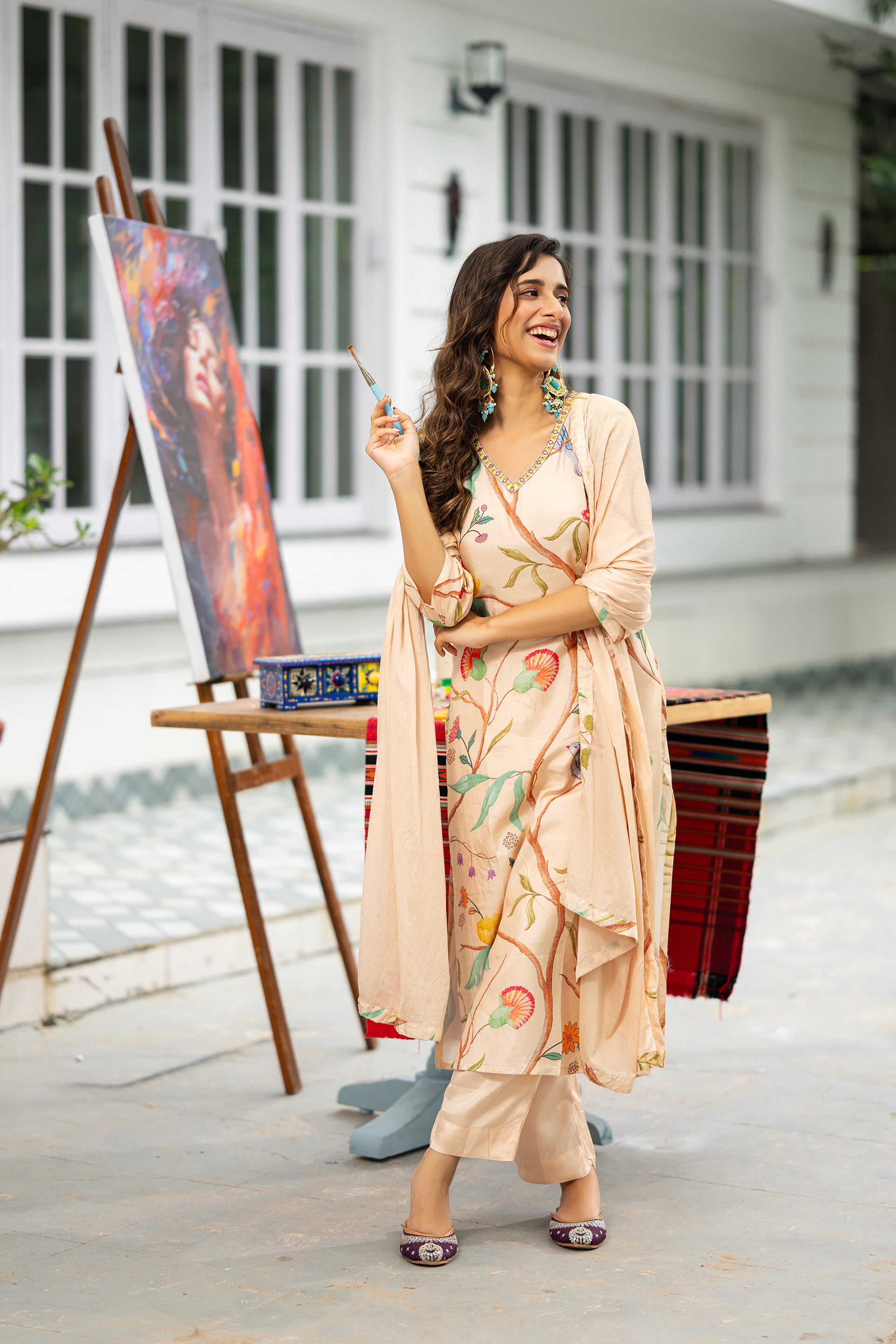Blossom Artistry Kurta Set