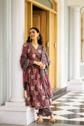 Midnight Bloom Anarkali Set