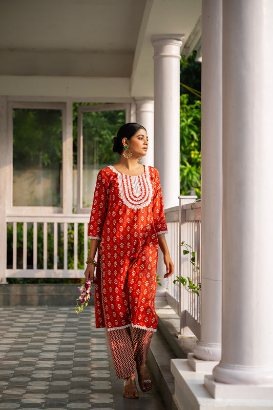 Scarlet Grace Kurta Set