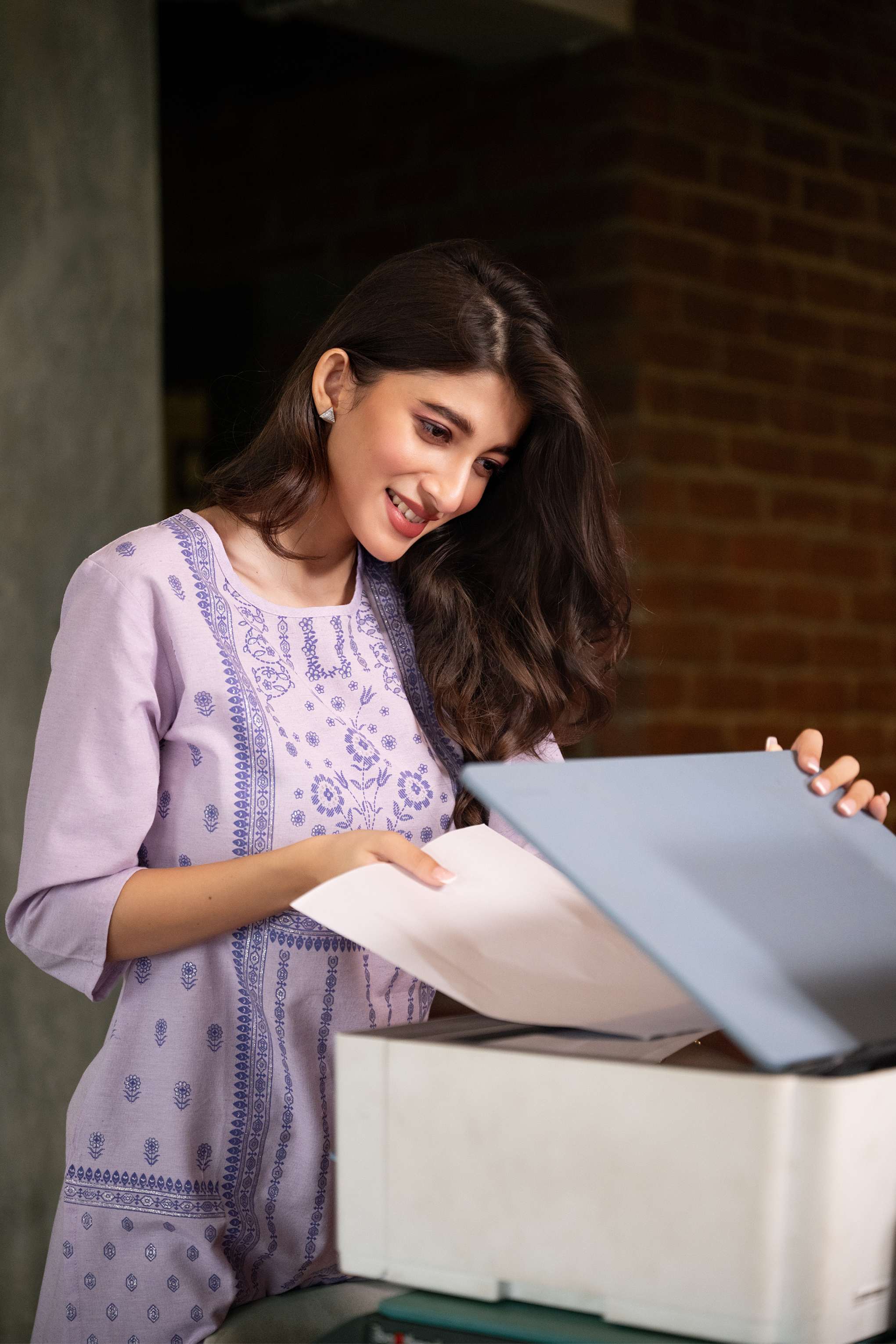 The Celestine Lilac Heritage Kurta